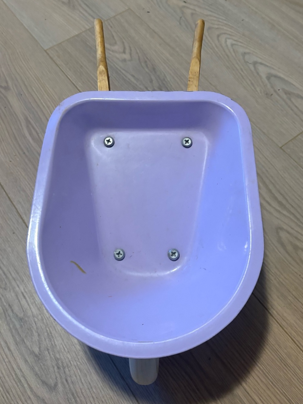 Kids Purple Plastic Wheelbarrow - Child Outdoor Toy